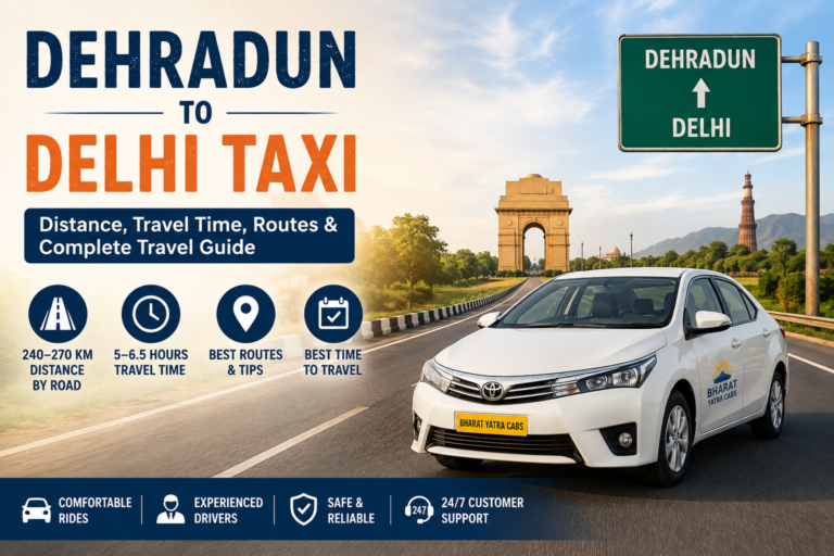 Dehradun to Delhi Taxi: Distance, Travel Time, Routes & Complete Travel Guide